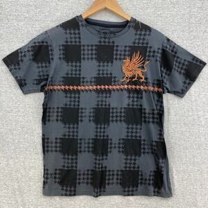 Carbon Tshirt Mens Medium Griffin Embroidered Mythological Y2K Tee Short Sleeve